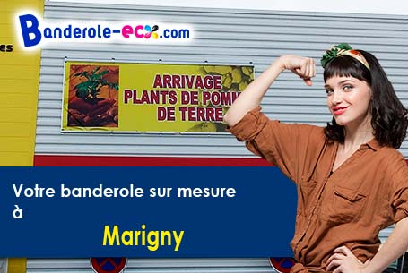 Banderole personnalisée sur mesure à Marigny (Allier/3210)