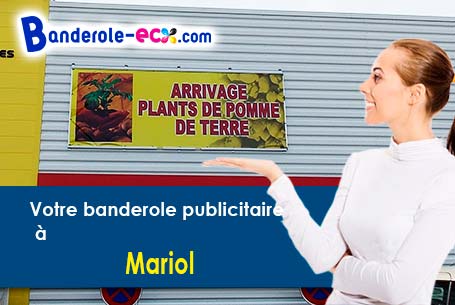 Banderole personnalisée sur mesure à Mariol (Allier/3270)