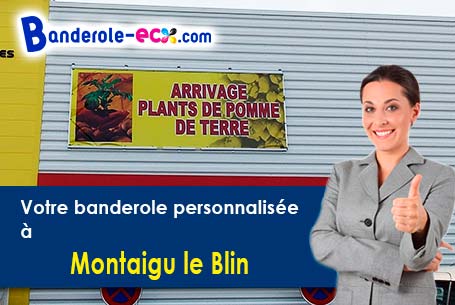 Banderole publicitaire sur mesure à Montaigu-le-Blin (Allier/3150)