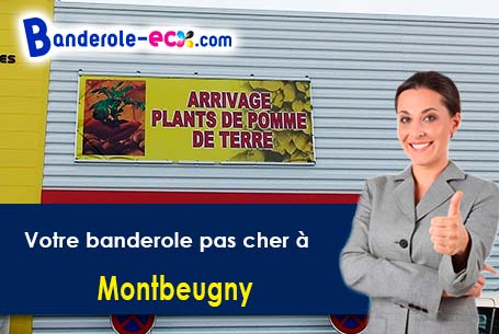 Banderole personnalisée sur mesure à Montbeugny (Allier/3340)