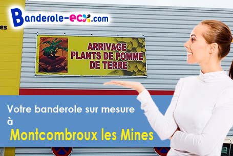 Banderole pas cher sur mesure à Montcombroux-les-Mines (Allier/3130)