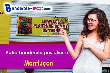 Banderole pas cher sur mesure à Montluçon (Allier/3100)