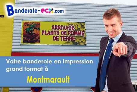 Banderole pas cher sur mesure à Montmarault (Allier/3390)