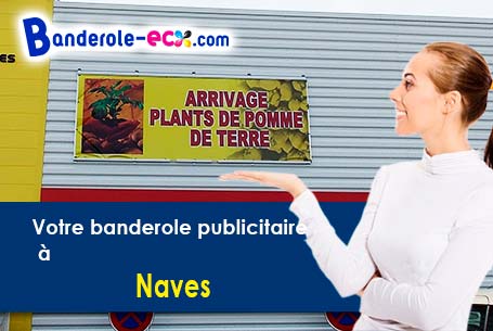 Banderole pas cher sur mesure à Naves (Allier/3330)