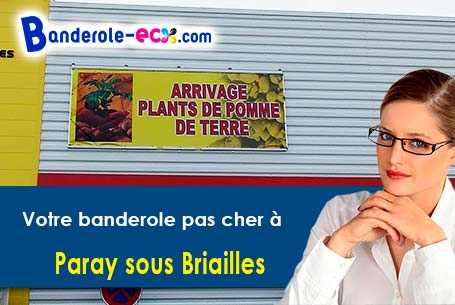 Banderole publicitaire sur mesure à Paray-sous-Briailles (Allier/3500)
