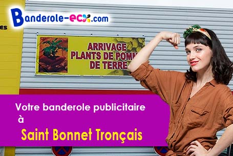 Banderole pas cher sur mesure à Saint-Bonnet-Tronçais (Allier/3360)