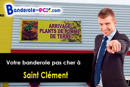 Banderole publicitaire sur mesure à Saint-Clément (Allier/3250)