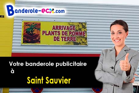 Banderole pas cher sur mesure à Saint-Sauvier (Allier/3370)