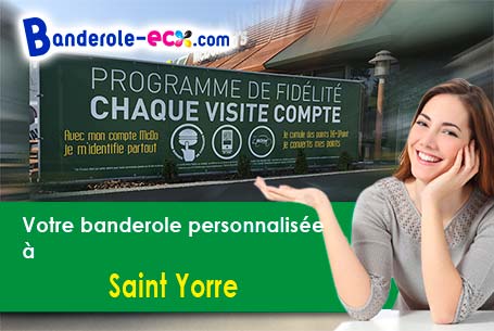 Banderole publicitaire sur mesure à Saint-Yorre (Allier/3270)