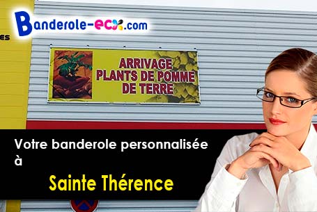 Banderole personnalisée sur mesure à Sainte-Thérence (Allier/3420)