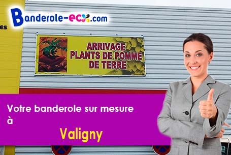 Banderole personnalisée sur mesure à Valigny (Allier/3360)