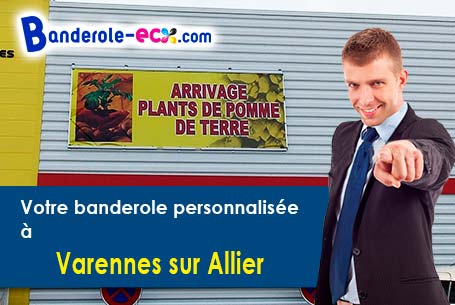 Banderole publicitaire sur mesure à Varennes-sur-Allier (Allier/3150)