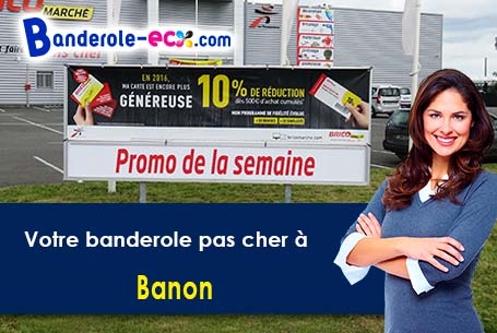 Banderole pas cher sur mesure à Banon (Alpes-de-Haute-Provence/4150)