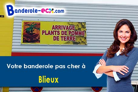 Banderole personnalisée sur mesure à Blieux (Alpes-de-Haute-Provence/4330)