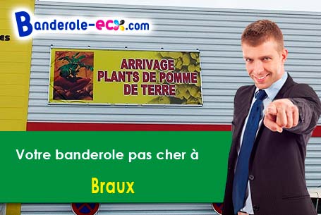 Banderole publicitaire sur mesure à Braux (Alpes-de-Haute-Provence/4240)