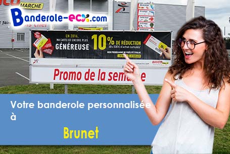 Banderole personnalisée sur mesure à Brunet (Alpes-de-Haute-Provence/4210)