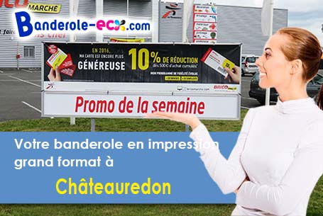 Banderole pas cher sur mesure à Châteauredon (Alpes-de-Haute-Provence/4270)