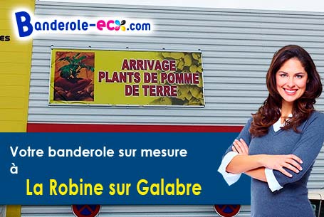 Banderole pas cher sur mesure à La Robine-sur-Galabre (Alpes-de-Haute-Provence/4000)