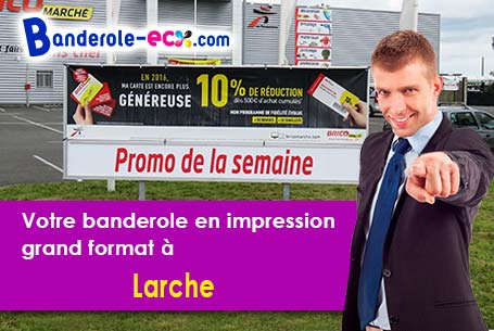 Banderole pas cher sur mesure à Larche (Alpes-de-Haute-Provence/4540)