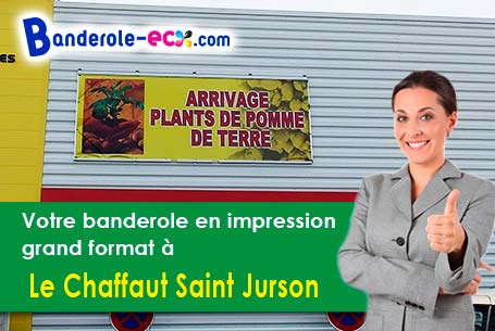 Banderole publicitaire sur mesure à Le Chaffaut-Saint-Jurson (Alpes-de-Haute-Provence/4510)