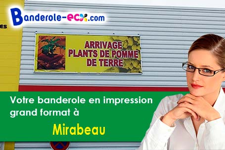 Banderole publicitaire sur mesure à Mirabeau (Alpes-de-Haute-Provence/4510)