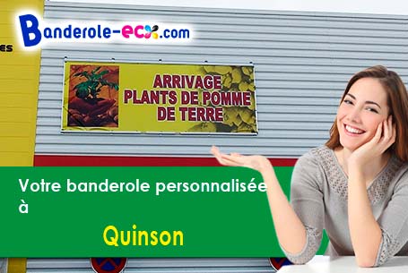 Banderole personnalisée sur mesure à Quinson (Alpes-de-Haute-Provence/4500)