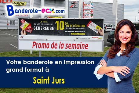 Banderole publicitaire sur mesure à Saint-Jurs (Alpes-de-Haute-Provence/4410)