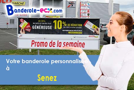 Banderole publicitaire sur mesure à Senez (Alpes-de-Haute-Provence/4330)