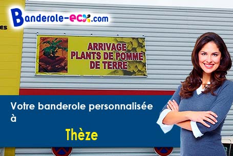 Banderole publicitaire sur mesure à Thèze (Alpes-de-Haute-Provence/4200)
