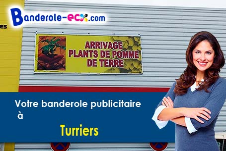 Banderole personnalisée sur mesure à Turriers (Alpes-de-Haute-Provence/4250)