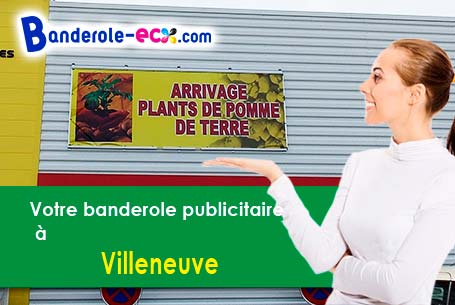 Banderole publicitaire sur mesure à Villeneuve (Alpes-de-Haute-Provence/4180)