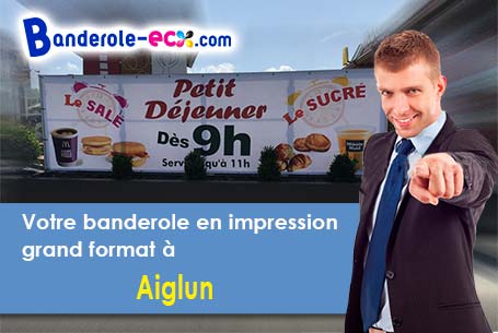 Livraison de banderole publicitaire à Aiglun (Alpes-Maritimes/6910)