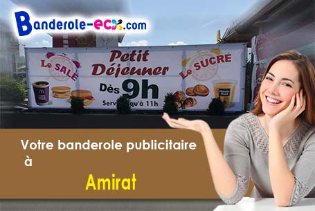 Livraison de banderole publicitaire à Amirat (Alpes-Maritimes/6910)
