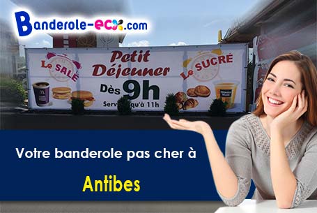 Livraison de banderole pas cher à Antibes (Alpes-Maritimes/06600-06160)