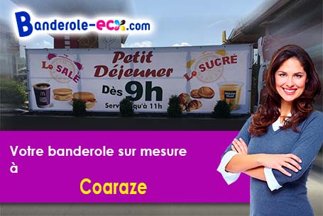 Livraison de banderole publicitaire à Coaraze (Alpes-Maritimes/6390)