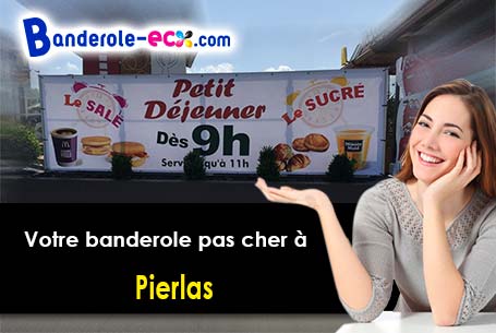 Livraison de banderole publicitaire à Pierlas (Alpes-Maritimes/6260)
