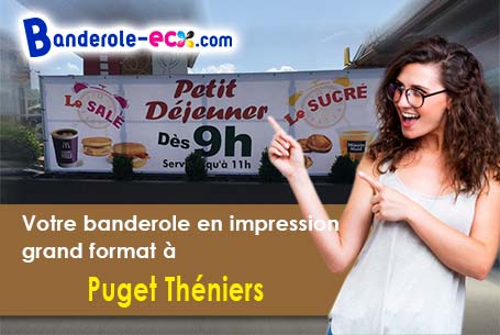 Livraison de banderole publicitaire à Puget-Théniers (Alpes-Maritimes/6260)
