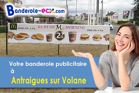 Livraison de banderole pas cher à Antraigues-sur-Volane (Ardèche/7530)