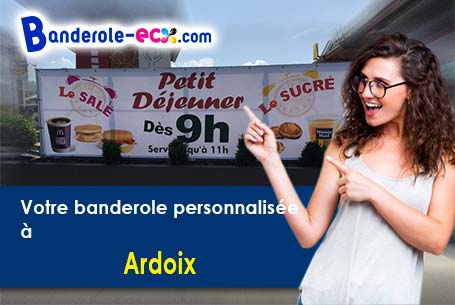 Livraison de banderole publicitaire à Ardoix (Ardèche/7290)