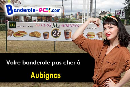 Livraison de banderole publicitaire à Aubignas (Ardèche/7400)