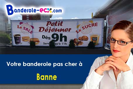 Livraison de banderole pas cher à Banne (Ardèche/7460)