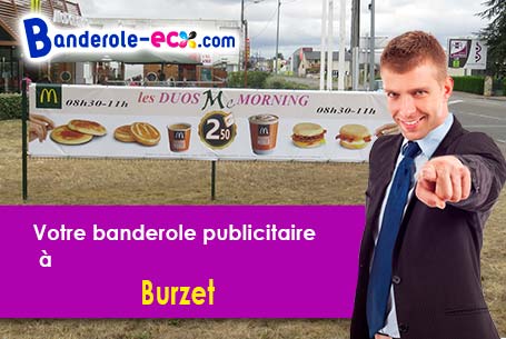 Livraison de banderole publicitaire à Burzet (Ardèche/7450)
