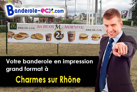 Livraison de banderole publicitaire à Charmes-sur-Rhône (Ardèche/7800)