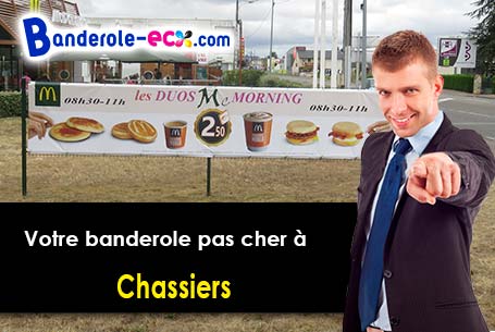 Livraison de banderole pas cher à Chassiers (Ardèche/7110)