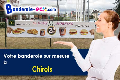 Livraison de banderole pas cher à Chirols (Ardèche/7380)