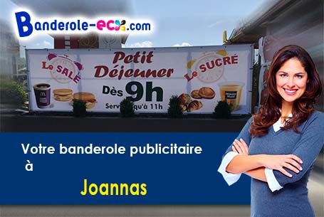 Livraison de banderole publicitaire à Joannas (Ardèche/7110)