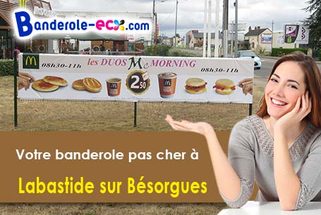 Livraison de banderole personnalisée à Labastide-sur-Bésorgues (Ardèche/7600)