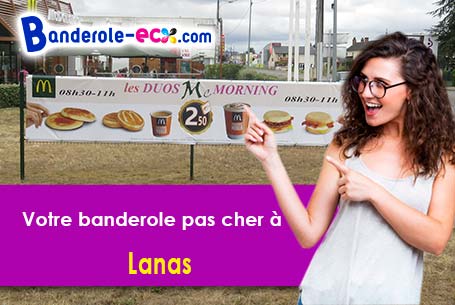 Livraison de banderole personnalisée à Lanas (Ardèche/7200)
