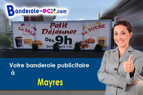 Livraison de banderole personnalisée à Mayres (Ardèche/7330)