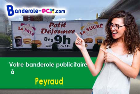 Livraison de banderole pas cher à Peyraud (Ardèche/7340)